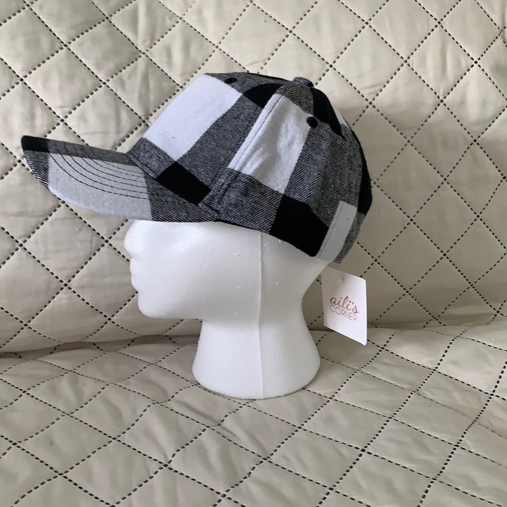 NWT Buffalo plaid baseball hat.